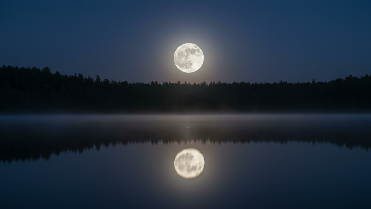 布団に入ってもなかなか眠れない寝つきが悪い状態をイメージした夜の寝室