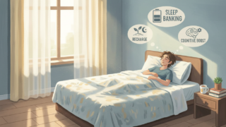 寝だめの効果について考える人のイメージ