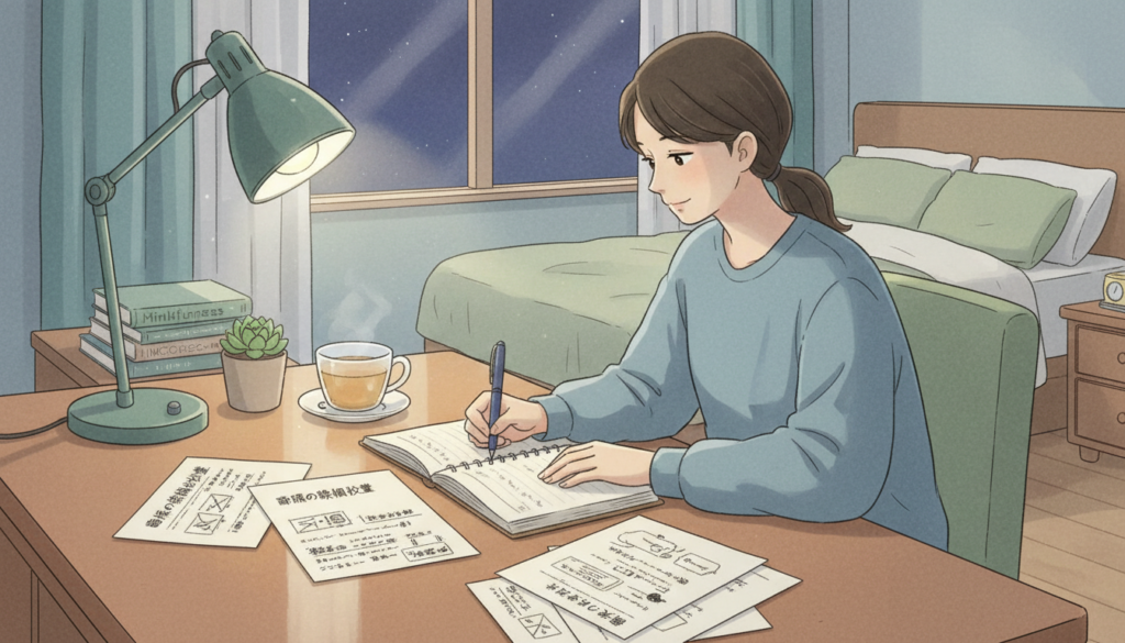 寝だめの効果に悩み睡眠習慣を見直すイメージ