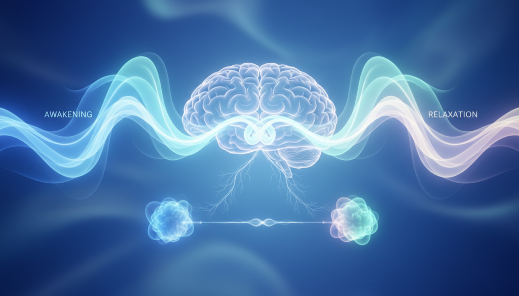 寝不足でも眠気が出ない原因を表す脳と自律神経のイメージ