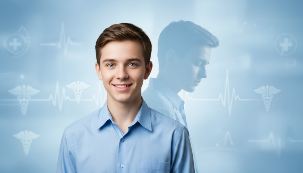 寝不足で眠くならない状態の危険性を表すイメージ