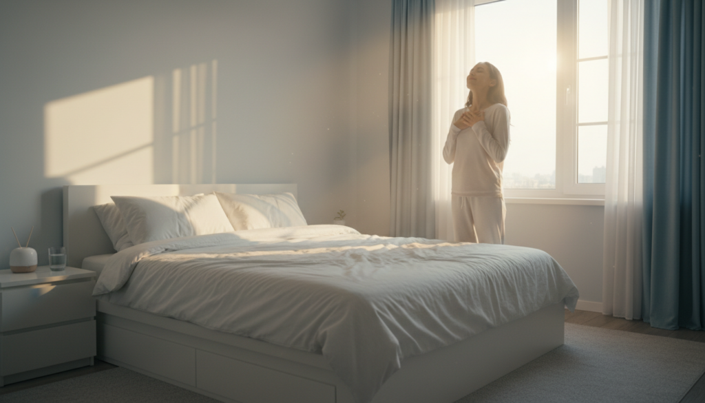 寝不足でハイになったときの対処法を示すイメージ