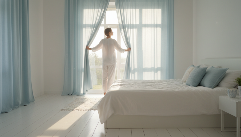 寝不足で眠くならないときの対処法を表す朝の光のイメージ