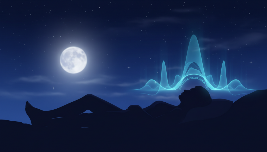 睡眠サプリが体内リズムに働きかけるイメージ