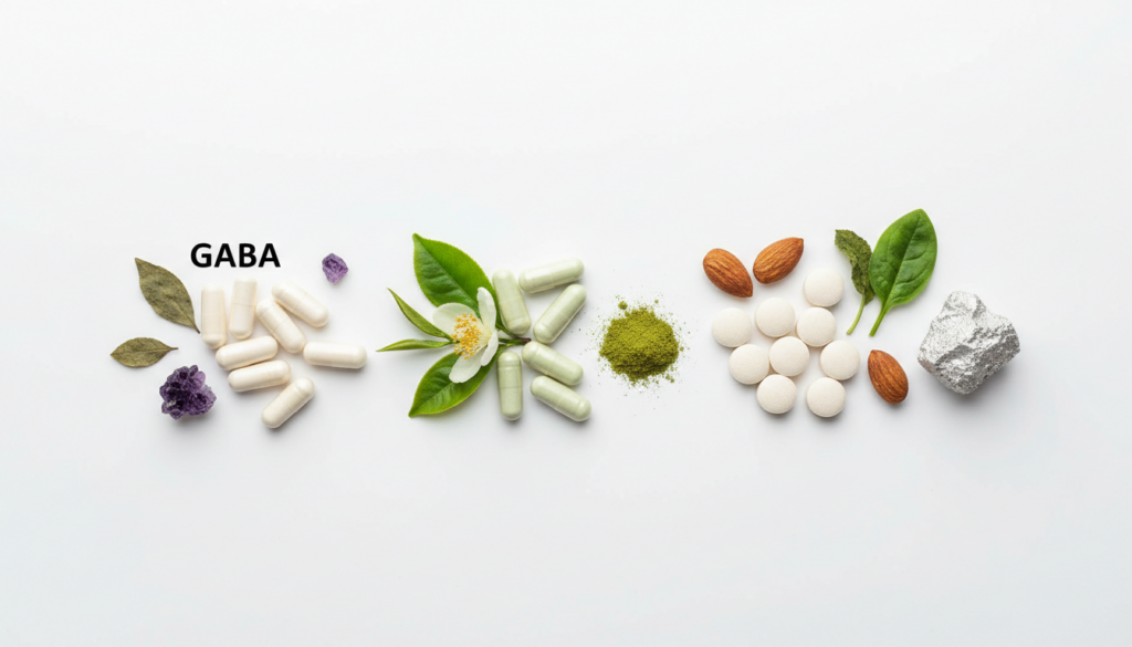 寝不足サプリに含まれる主な成分のイメージ