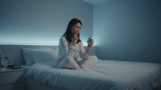 睡眠サプリは本当に効くのか悩む女性のイメージ