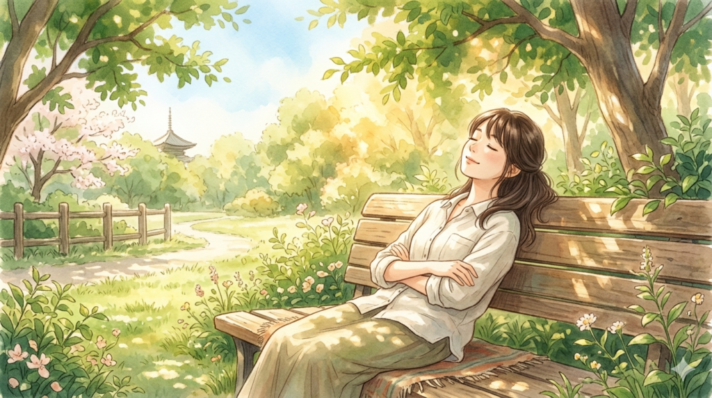 リラックスした昼寝のイメージ